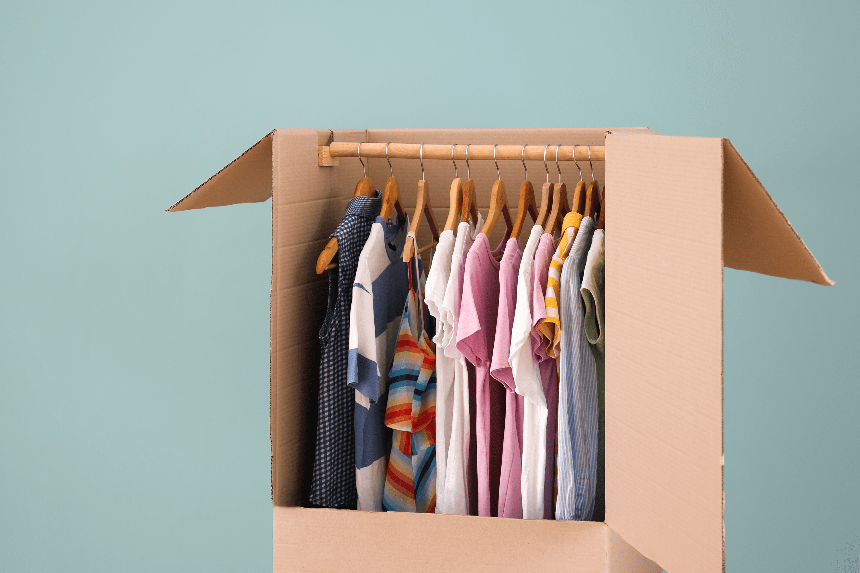 Caja armario para ropa  Caja ropero mudanza o trasteo de carton