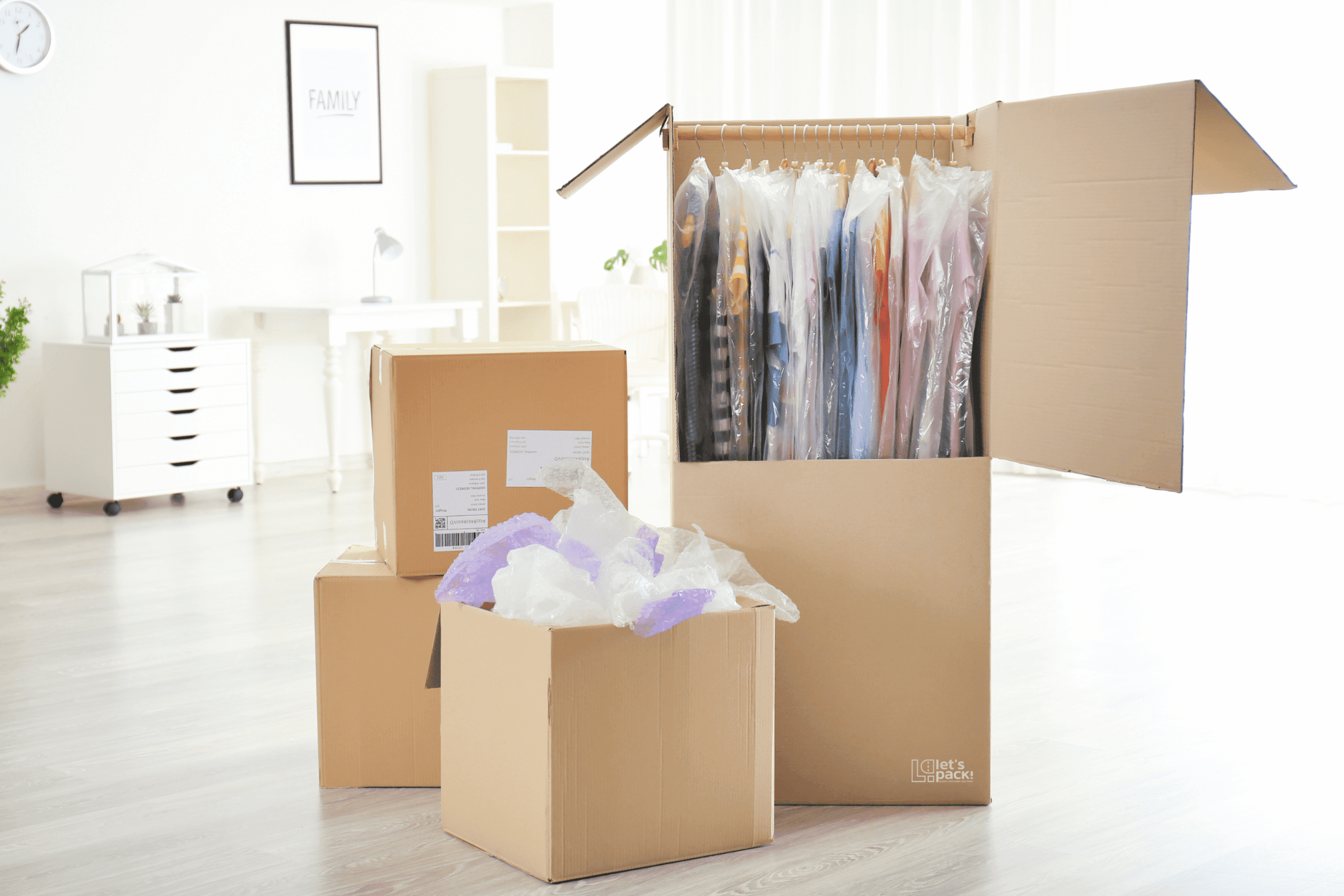 Cajas armario: la solución ideal para trasladar la ropa en mudanzas